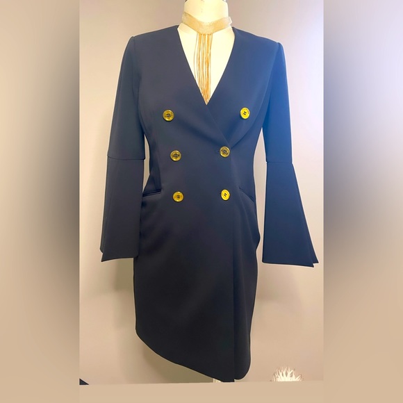 Calvin Klein Double Breasted Blazer Mini Dress - Picture 1 of 9